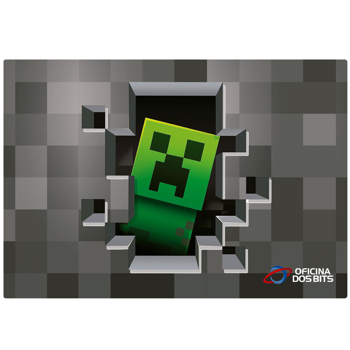 Mousepad Bits Gamer Minecraft - Médio: 360 x 250mm