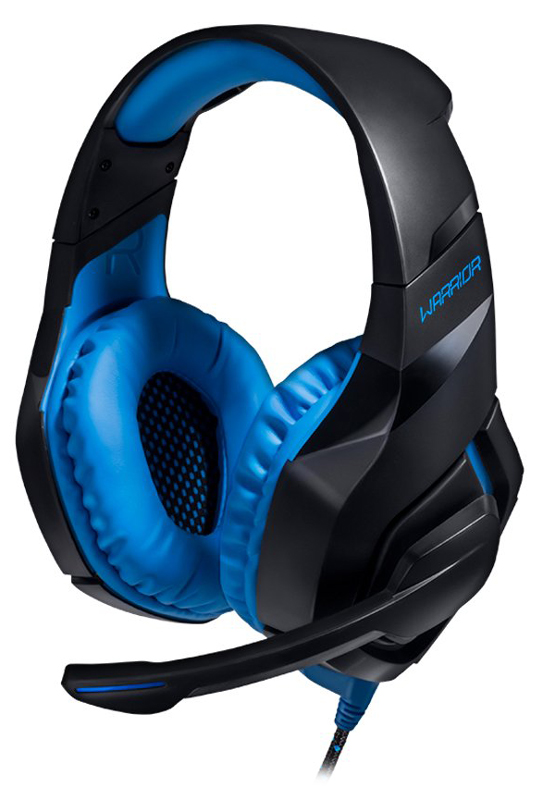 Headset Gamer Multilaser Warrior 2.0 PH244 - com Microfone - Controle de volume no cabo - Conector USB - LED Azul