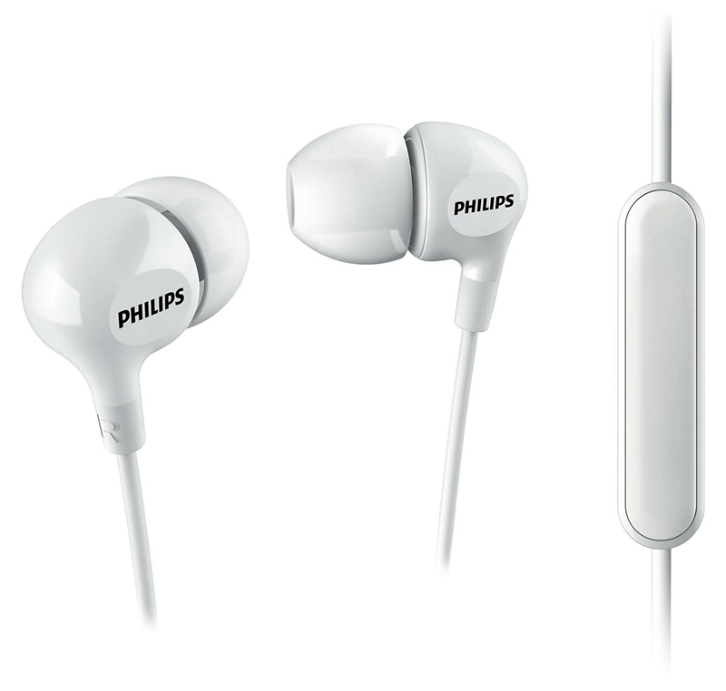 Fone de Ouvido Intra-Auricular Philips SHE3555WT/00 - com Microfone - Conector P2 - Branco