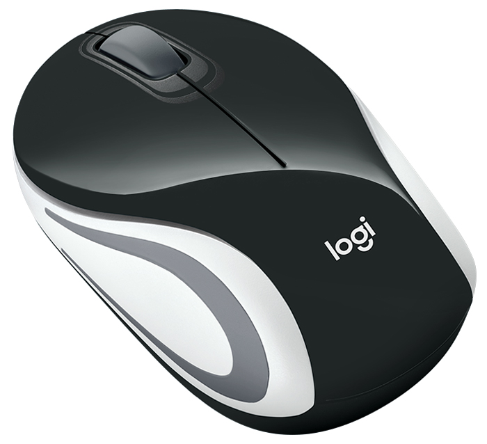 Mini Mouse sem Fio Logitech M187 Preto - 1000dpi - 910-003253