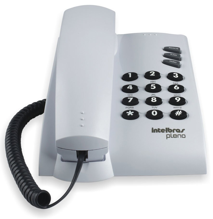 Telefone Intelbras Pleno - 4080055 - Cinza Ártico