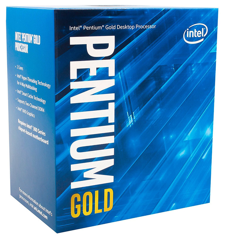 Intel® Pentium Gold® G5400 - LGA 1151 - 3.7GHz - Cache 4MB - Coffee Lake - Intel HD Graphics 610 - BX80684G5400