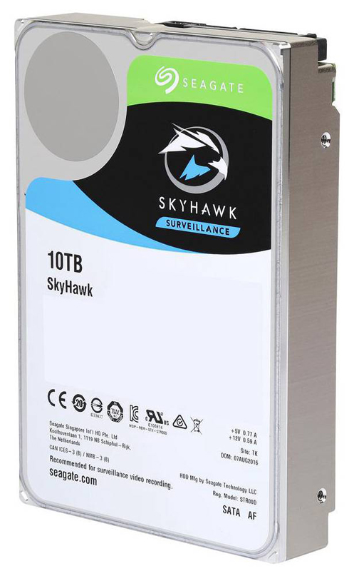 HD 10TB SATA - 7200RPM - 256MB Cache - Seagate Surveillance SkyHawk - ST10000VX0004 - Ideal para Vigilância