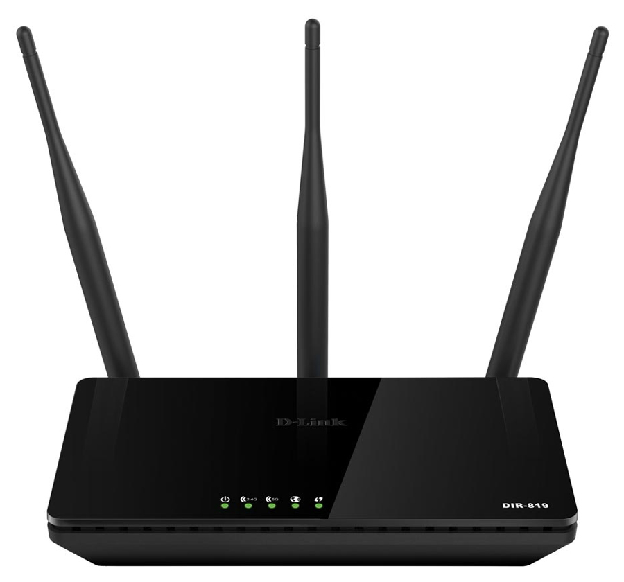 Roteador Wi-Fi D-Link DIR-819 AC750 - Dual Band 2.4 GHz e 5 GHz - 3 Antenas de 5dBi