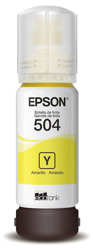 Refil de Tinta Epson T504420-AL - 70ml - Amarelo - Para Multifuncionais Tanque de Tinta Epson L4150/ L4160/ L6161/ L6171/ L6191 - Outlet