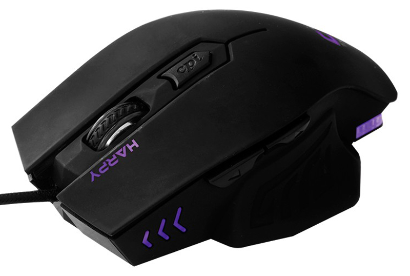 Mouse Gamer C3Tech Harpy - 3200dpi - 1ms - 6 Botões - com LED - MG-100BK