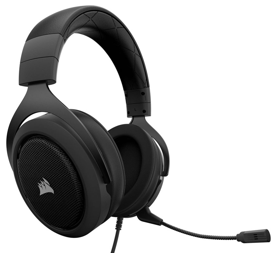 Headset Corsair Gaming HS60 Surround - Áudio 7.1 Surround - Conector P2 - Compatível com PC / PS4 / Xbox One / Switch - Preto - CA-9011173-NA