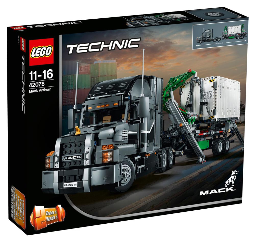 LEGO Technic 2 Em 1: Glorioso MACK - 42078