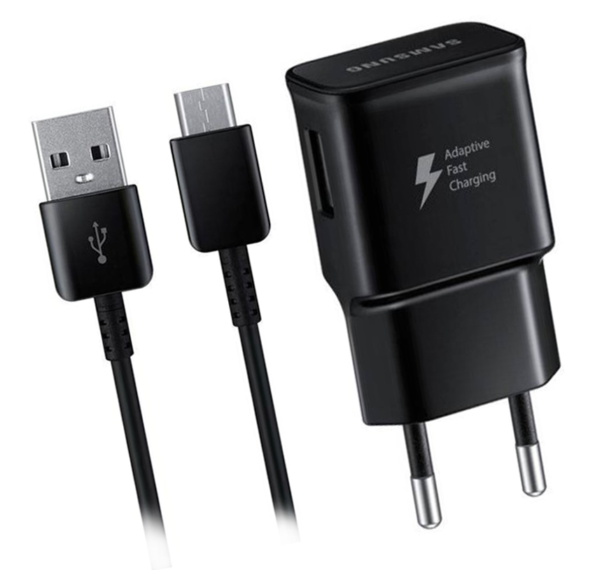 Carregador de Parede Original Samsung - USB-C - 2A - Fast Charge 15W - Preto - EP-TA20BBBCGBR