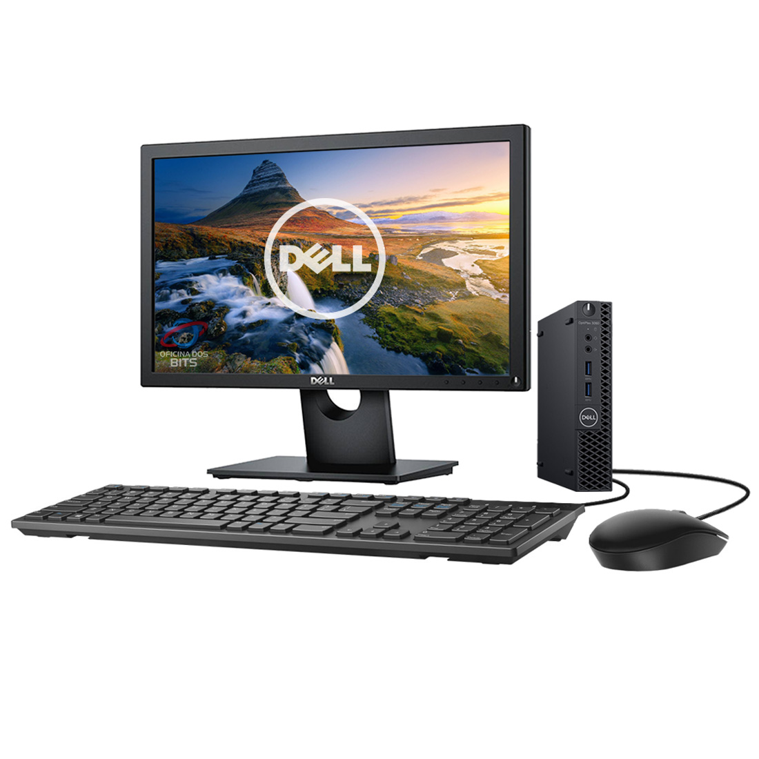 Computador Dell OptiPlex 3060 Micro - Intel i3 8100T, 8GB, HD 1TB