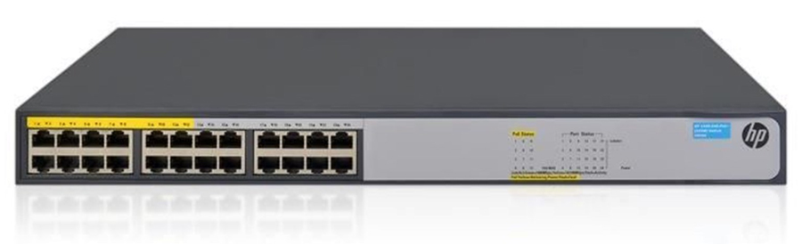 Switch 24 portas HP 1420-24G-PoE+ - Gigabit - JH019A