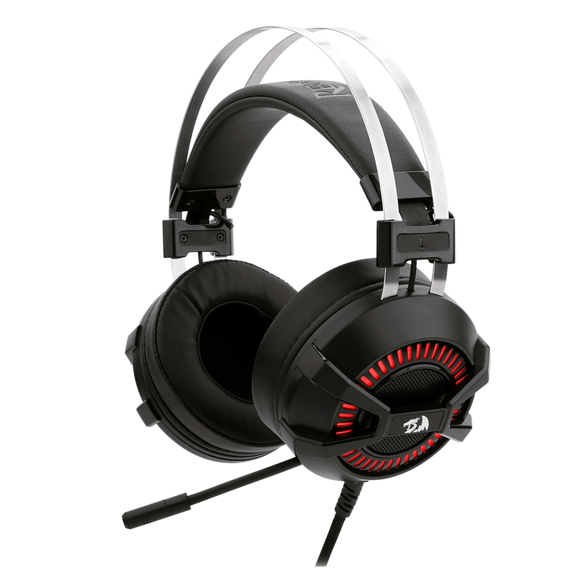 Headset Gamer Redragon BIO - com LED e Vibração - Microfone Retrátil - Conector P3 - BIO H801