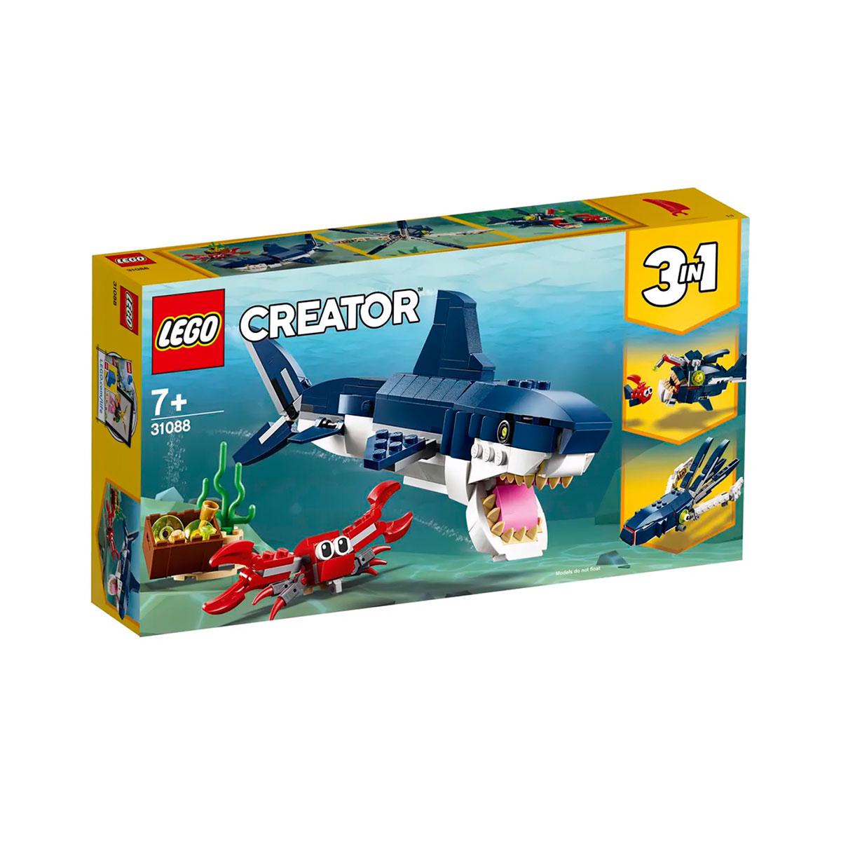 LEGO Creator - Modelo 3 em 1: Criaturas do Fundo do Mar - 31088