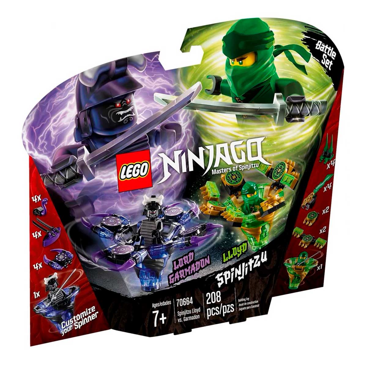 LEGO Ninjago - Spinjitzu Lloyd Contra Garmadon - 70664