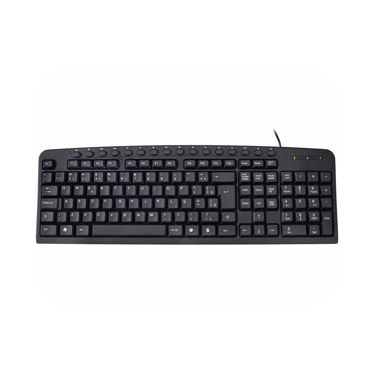 Teclado USB Multimidia K-Mex KM2928U - ABNT2