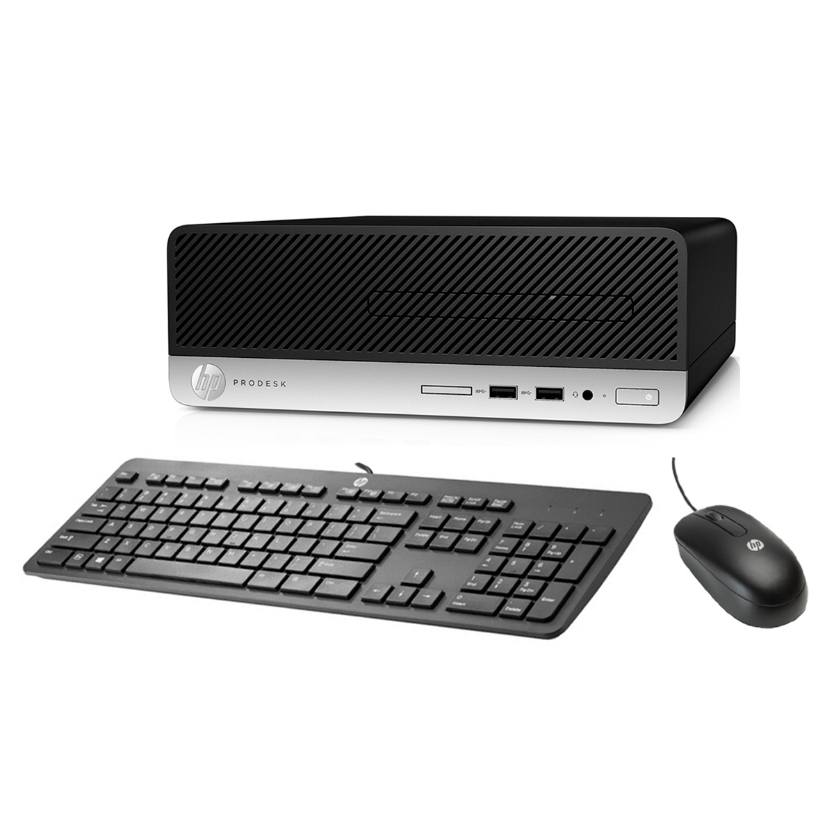 Computador HP ProDesk 400 G5 - Intel Core i3-8100, 8GB, HD 500GB + SSD 240GB, Windows 10 Pro, Kit Teclado e Mouse - 5LA53LA