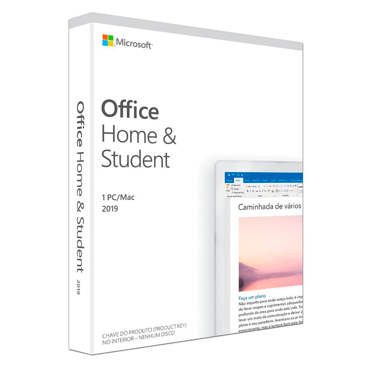 Office Home Student 2019 FPP - para 1 PC ou Mac - Licença perpétua - 79G-05092