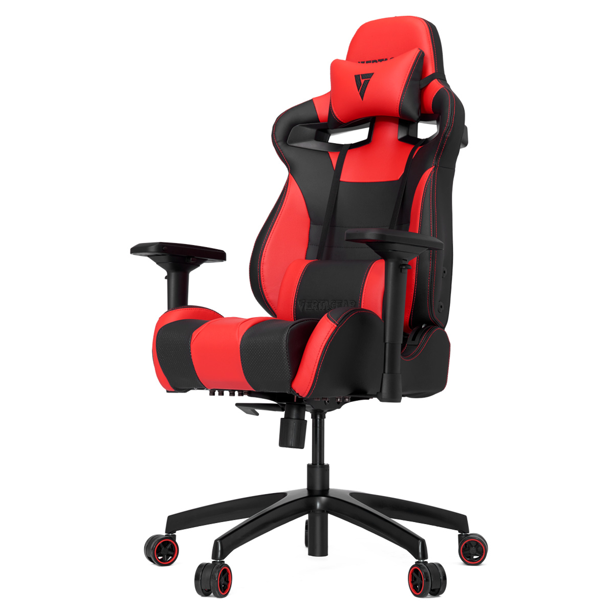 Cadeira Gamer Vertagear Racing Series S-Line VG-SL4000_RD - Encosto Reclinável de 140º - Construção em Aço - Preta e Vermelho