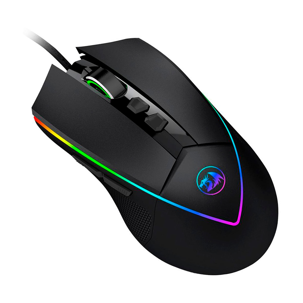 Mouse Gamer Redragon Emperor - 12400dpi - 7 Botões Programáveis - LED RGB - M909