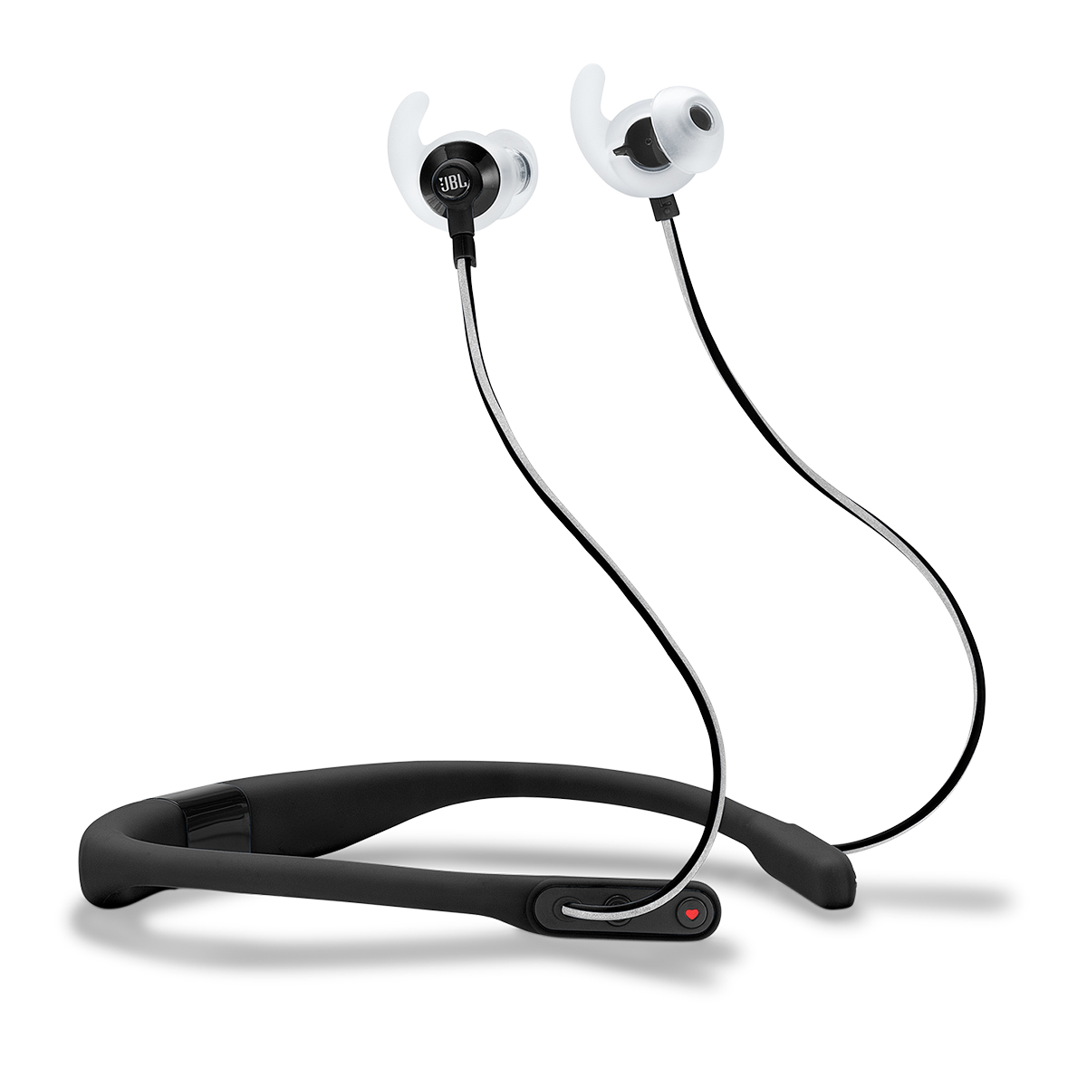 Fone de Ouvido Esportivo Bluetooth Intra-Auricular JBL Reflect Fit - com Microfone - Resistente a Suor - com Monitoramento de Frequência Cardíaca - Preto - JBLREFFITBLK