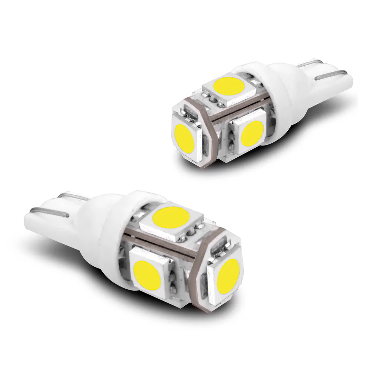 Lâmpada Automotiva T10 LED Esmagadinha 5W - 5000K - Par - Multilaser AU818