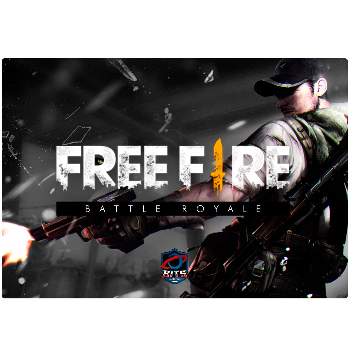 Mousepad Bits Gamer Free Fire - Médio: 360 x 250mm