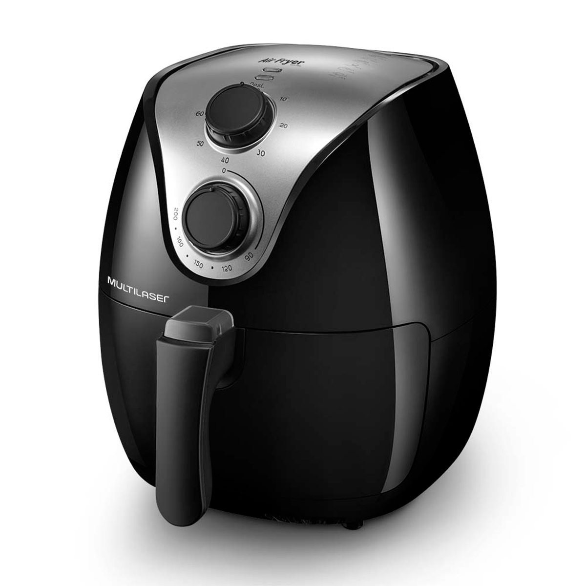 Fritadeira Elétrica sem Óleo Air Fryer Gourmet - 127V - 1500W - Capacidade de 4 Litros - Preta - Multilaser CE021