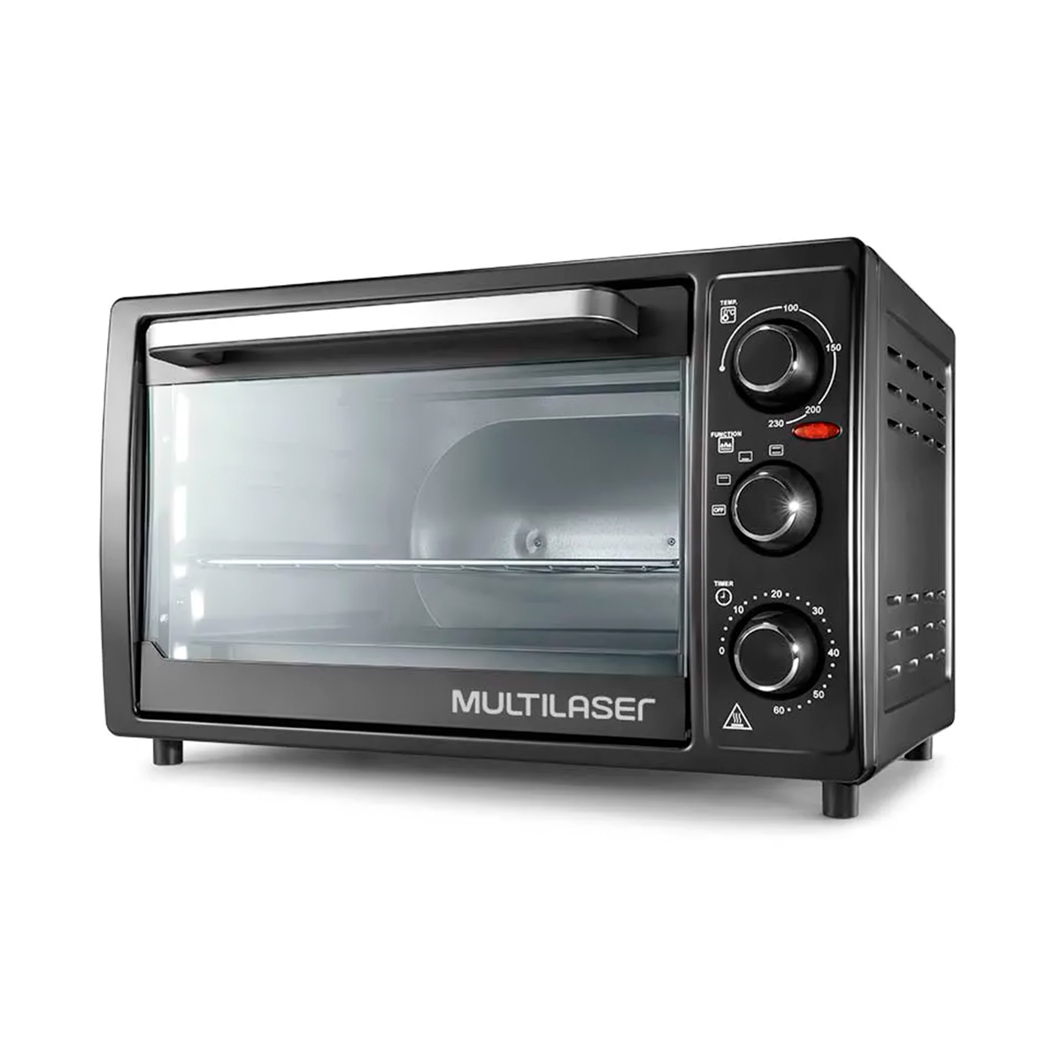 Forno Elétrico - 127V - 1500W - 36 Litros - com Temporizador e Seletor de Temperatura - Preto - Multilaser CE023