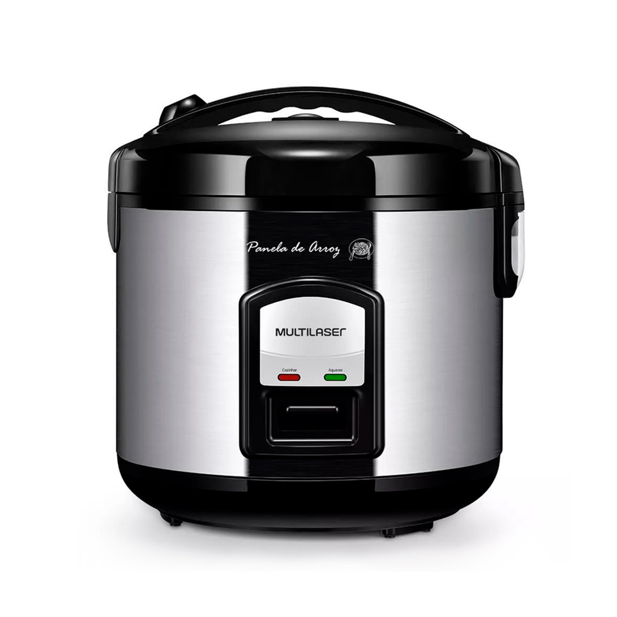 Panela de Arroz Gourmet Multilaser CE05 - 127V - 700W - Capacidade de 10 xícaras - Preto com Acabamento Inox