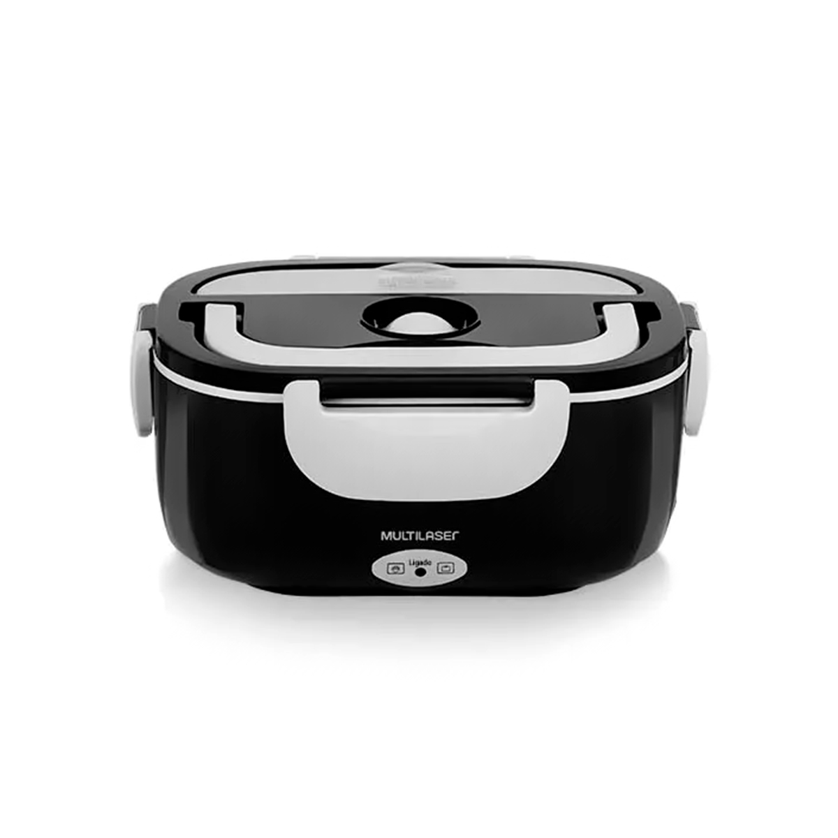 Aquecedor de Alimento Gourmet - Bivolt - 60W - Capacidade de 1 Litro - com Divisória - Portátil - Preto - Multilaser CE071