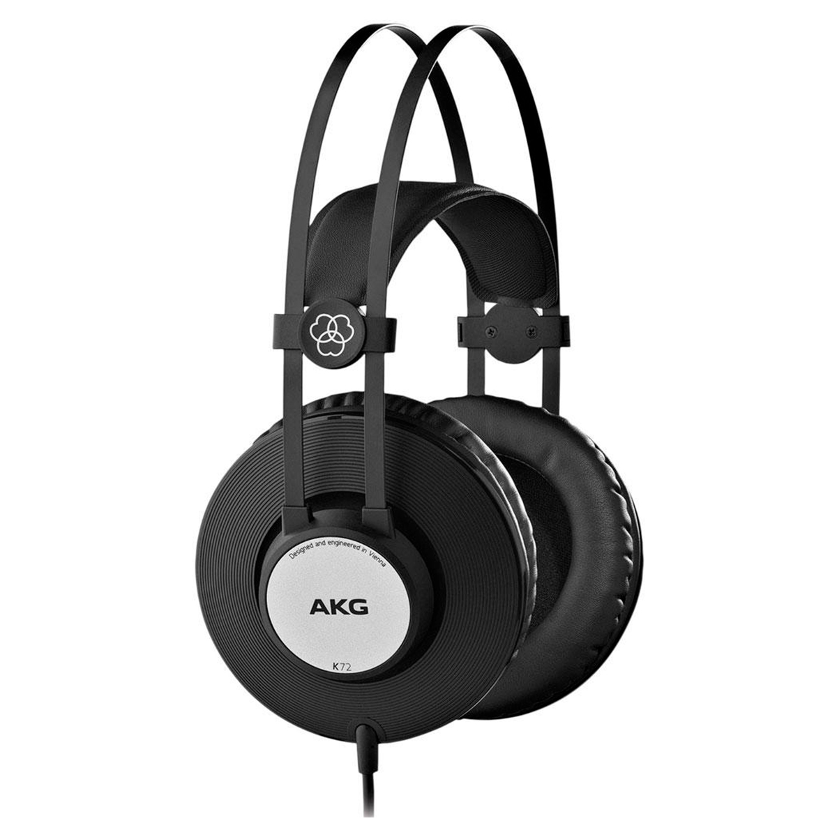 Fone de Ouvido AKG K72 Estúdio - Over Ear Profissional - Cabo 3m - Conector P2 e adaptador P10 - Drives de 40mm