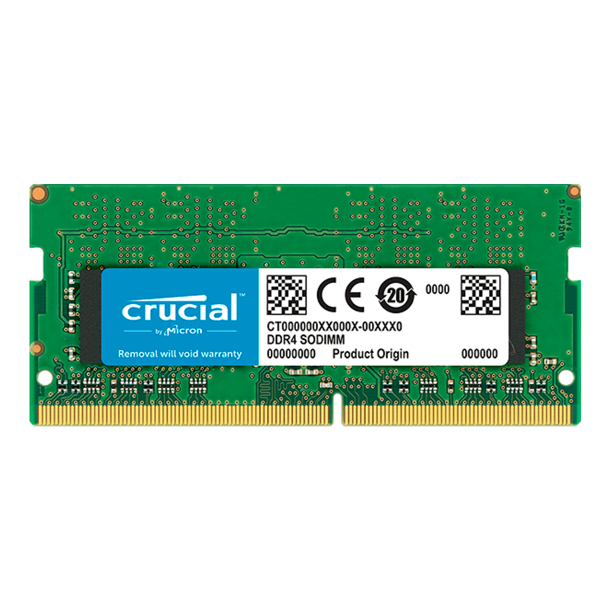 Memória SODIMM 4GB DDR4 2666MHz Crucial - para Notebook - CT4G4SFS8266