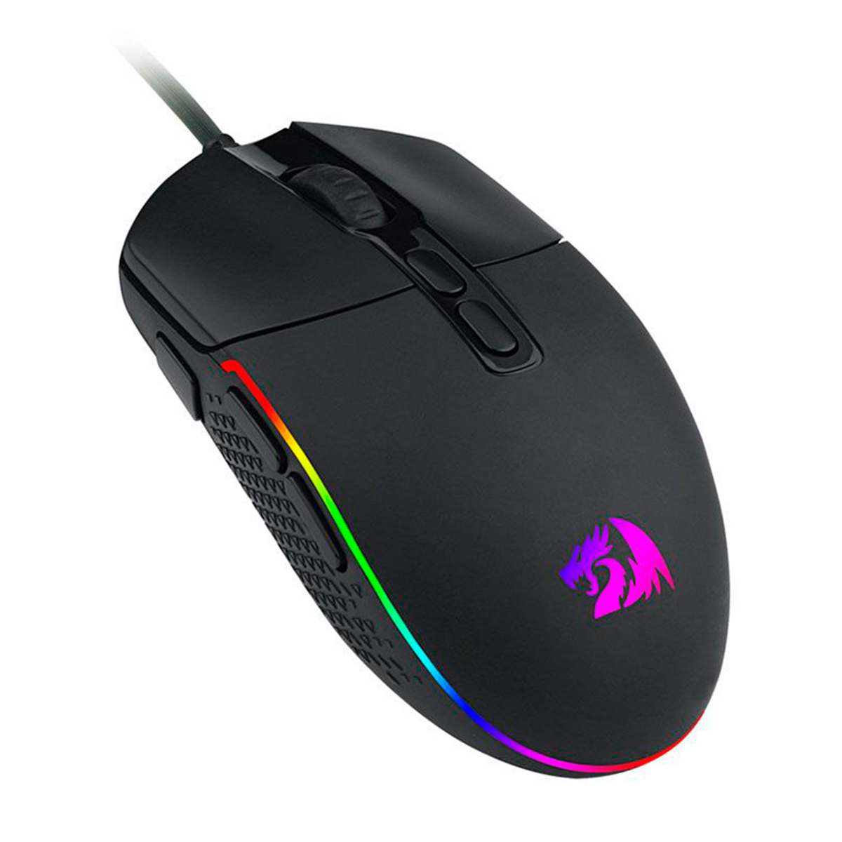 Mouse Gamer Redragon Invader - 10000dpi - 7 Botões - LED RGB - M719-RGB