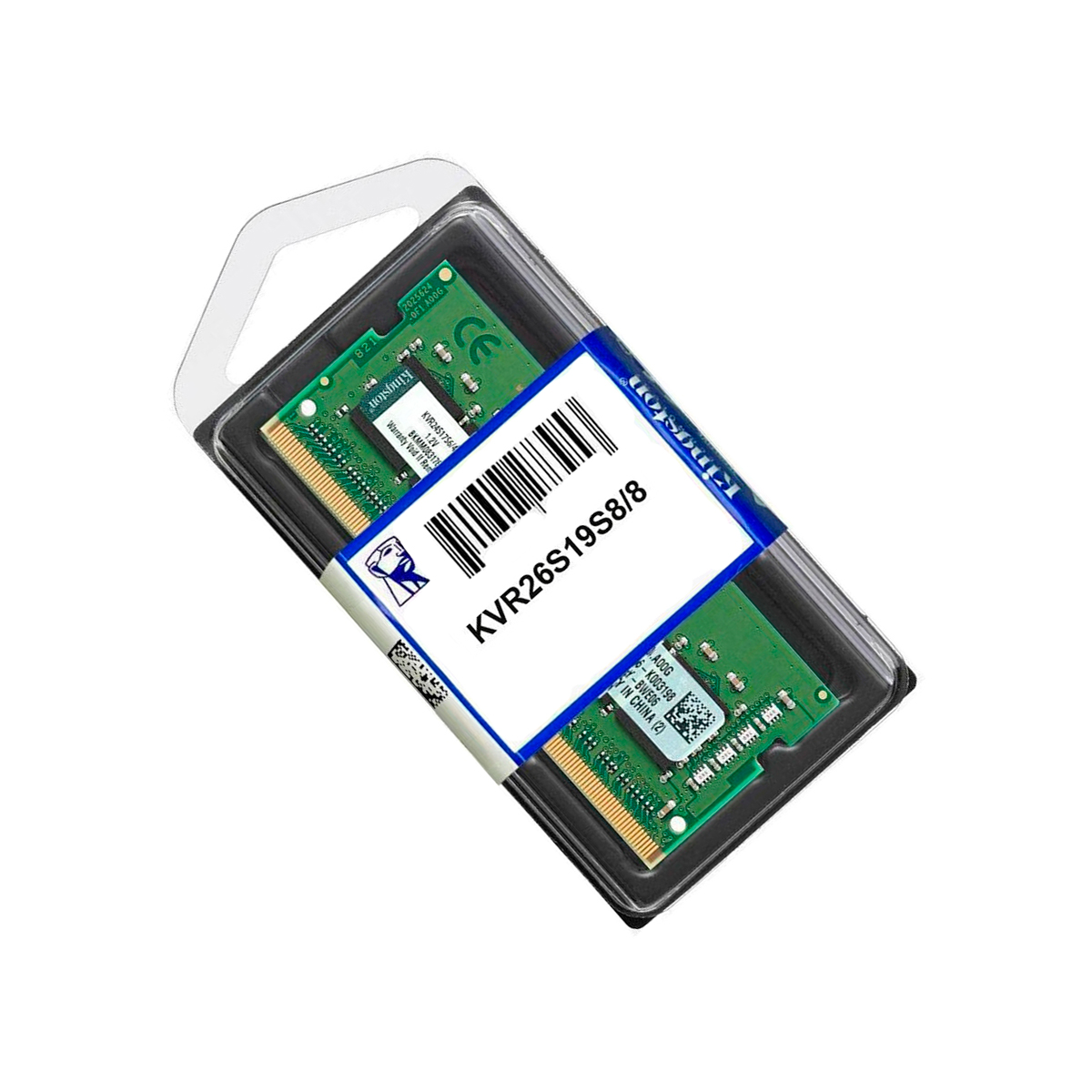 Memória SODIMM 8GB DDR4 2666MHz Kingston - para Notebook - KVR26S19S8/8