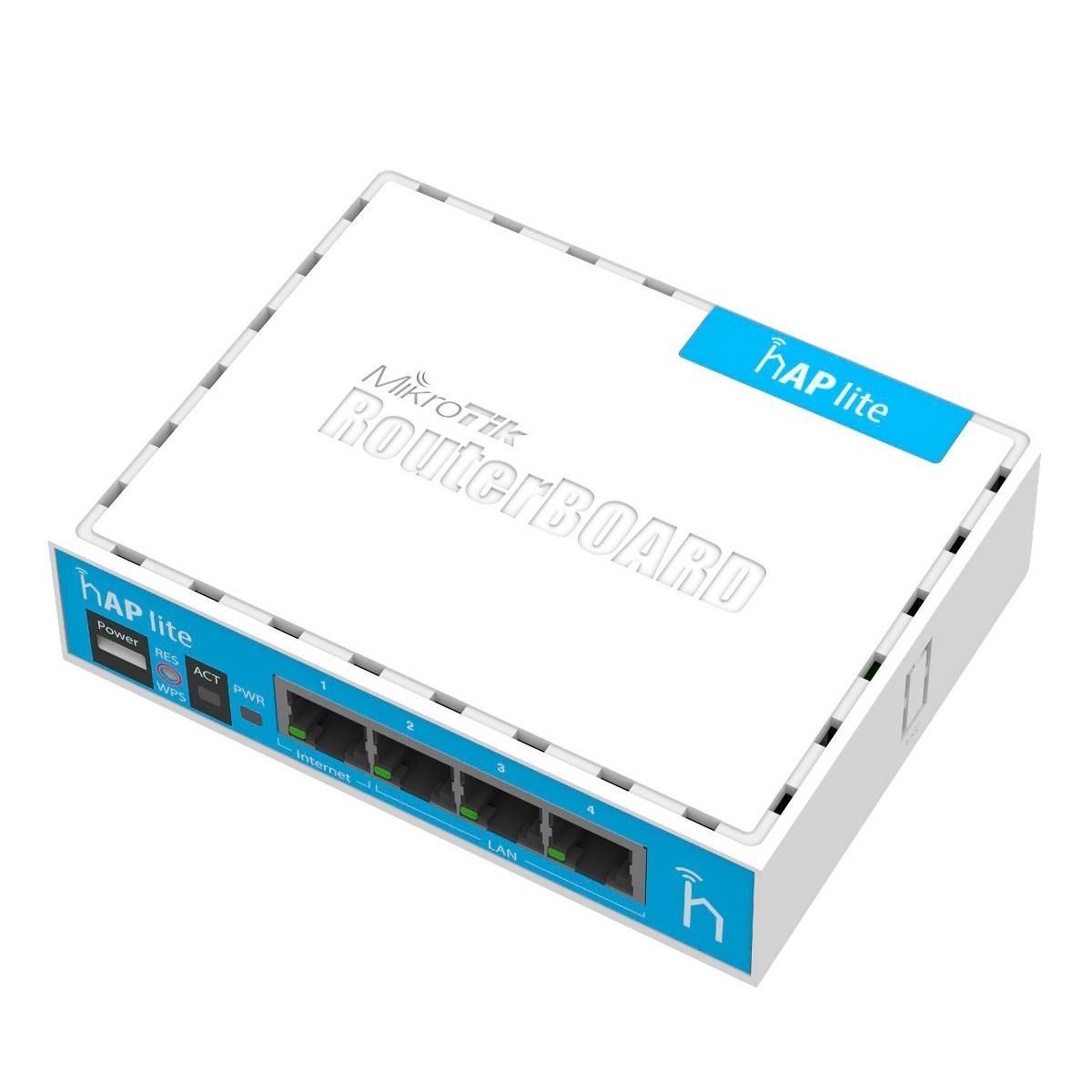 Roteador Wi-Fi Mikrotik hAP - 4 portas LAN - RB941-2ND