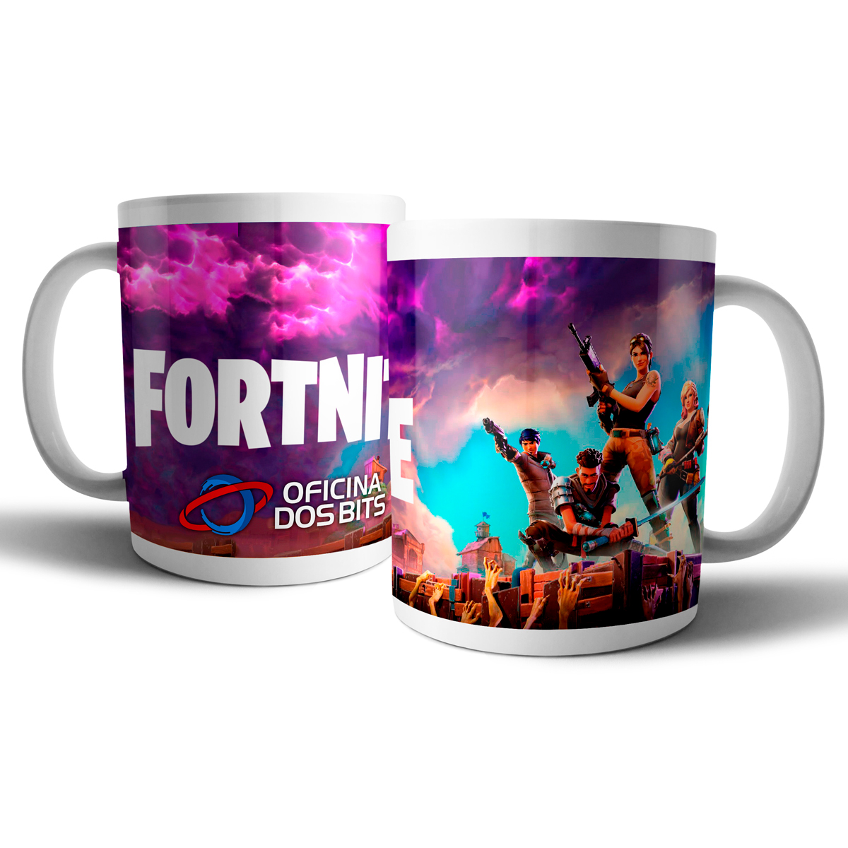 Caneca de porcelana - Fortnite - Oficina dos Bits