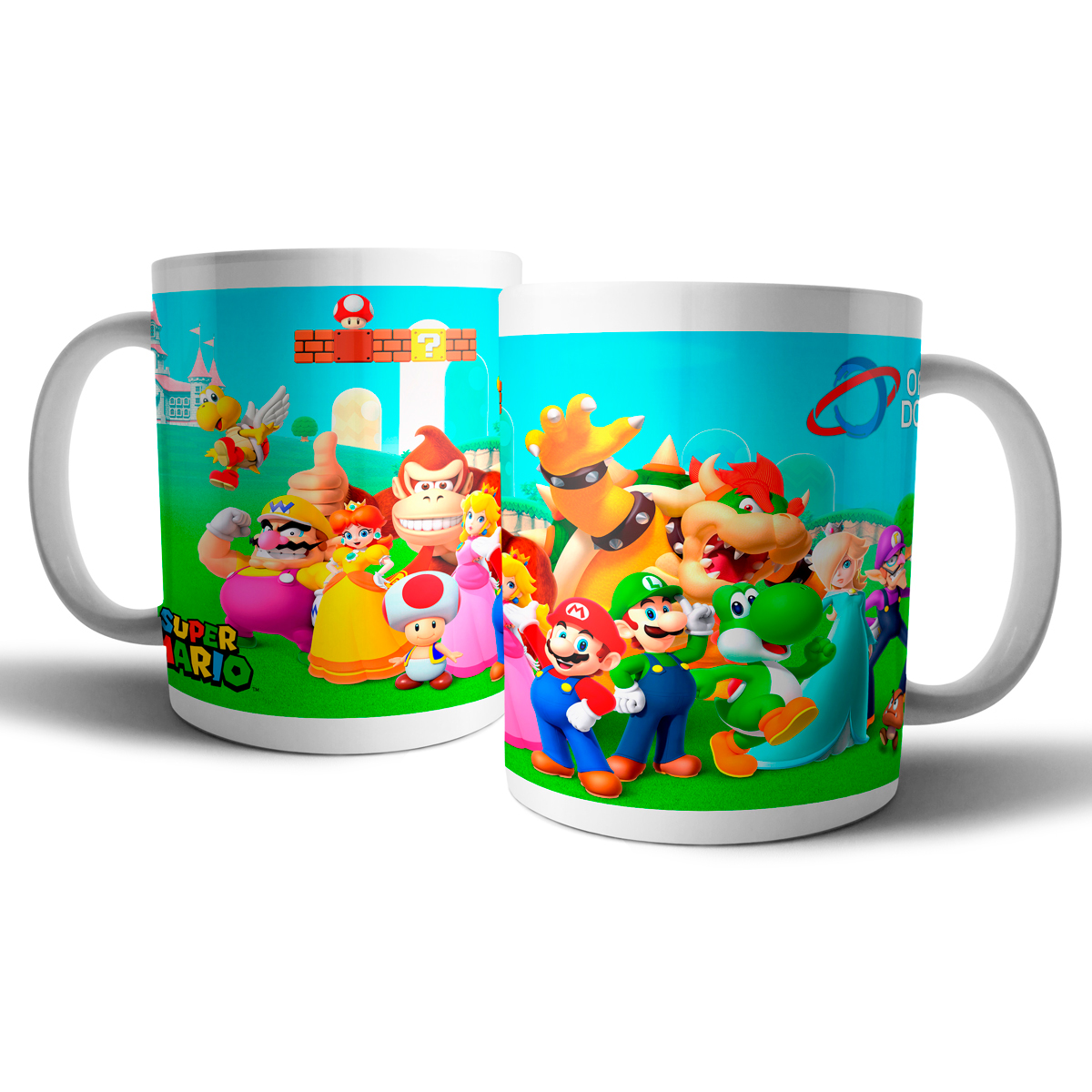 Caneca de porcelana - Super Mario - Oficina dos Bits