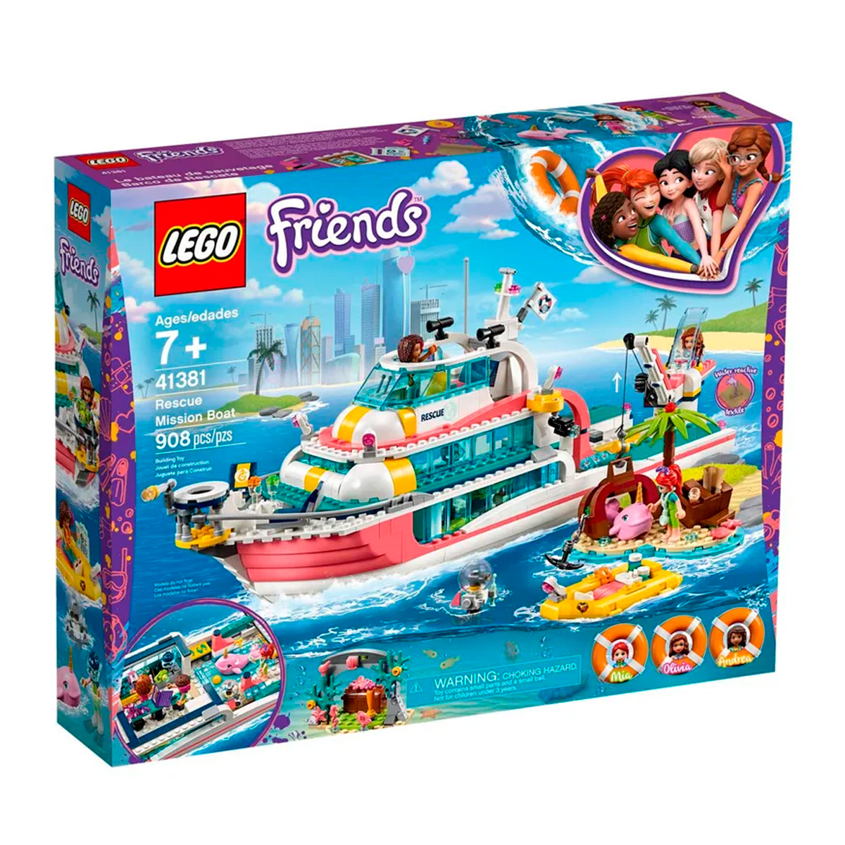 LEGO Friends - Missão com o Barco de Resgate - 41381