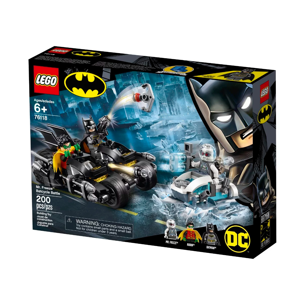 LEGO DC Super Heroes - Batmoto: Batalha com Senhor Frio - 76118