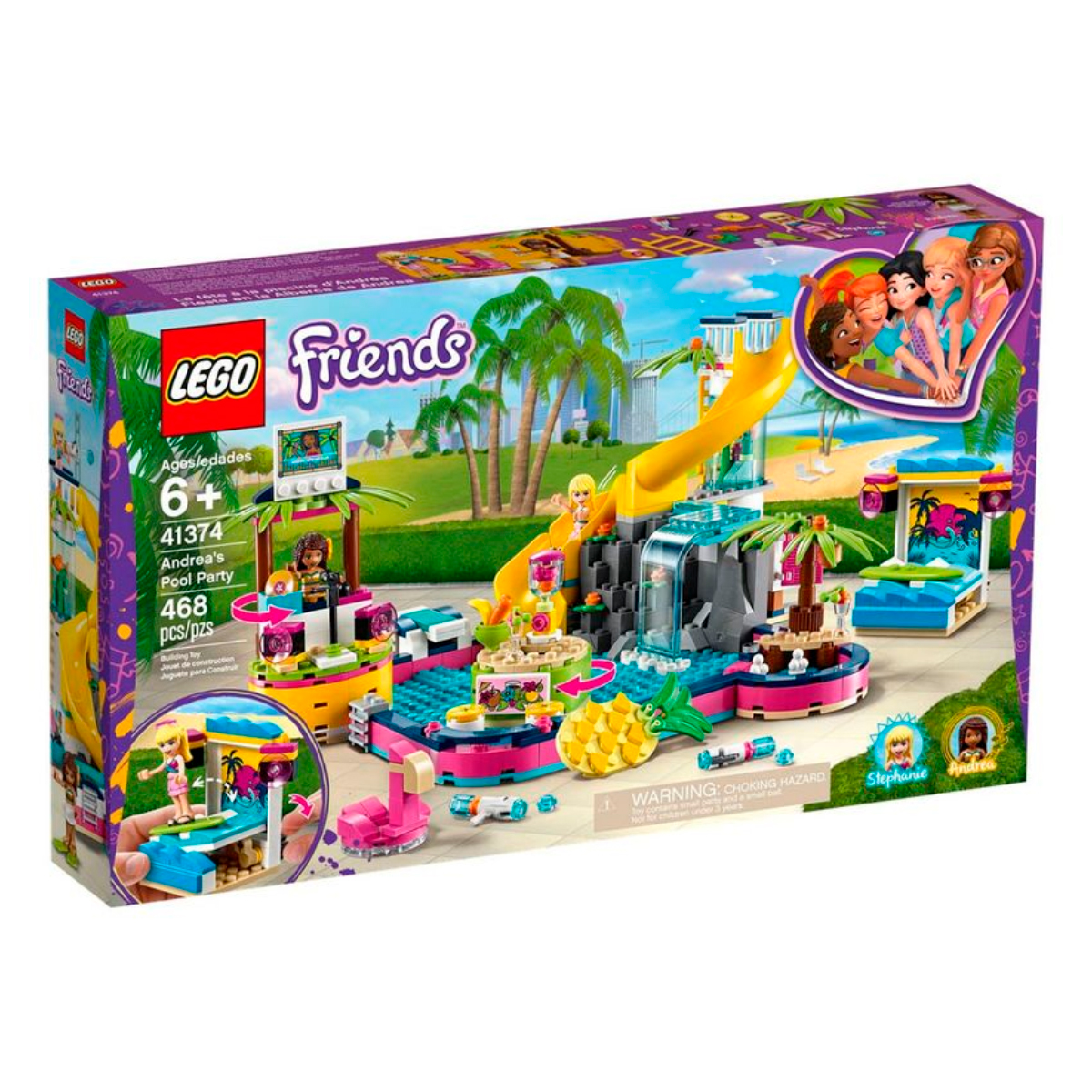 LEGO Friends - A Festa na Piscina da Andrea - 41374
