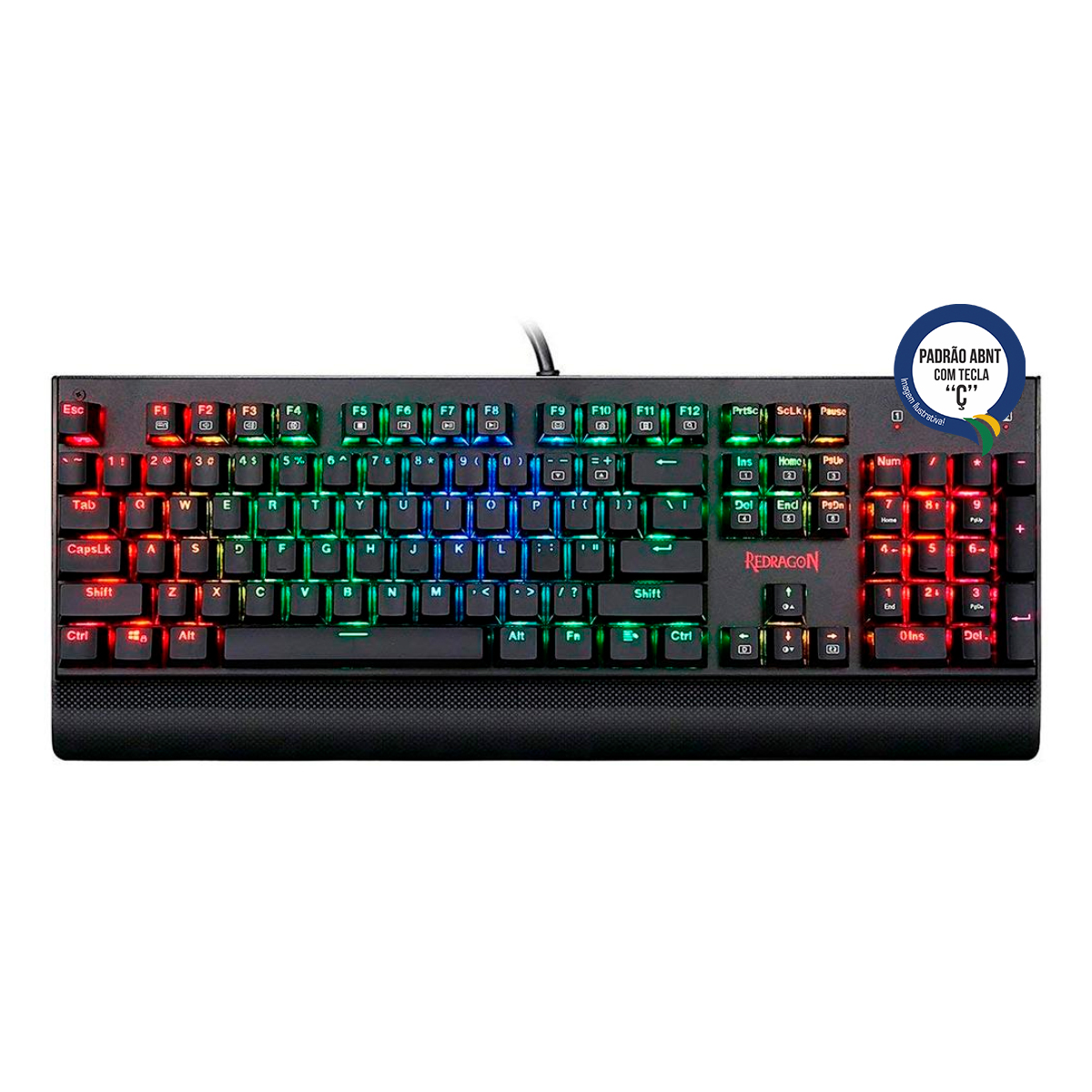 Teclado Mecânico Gamer Redragon KALA - LED RGB - Switch Outemu Red - K557RGB - ABNT2