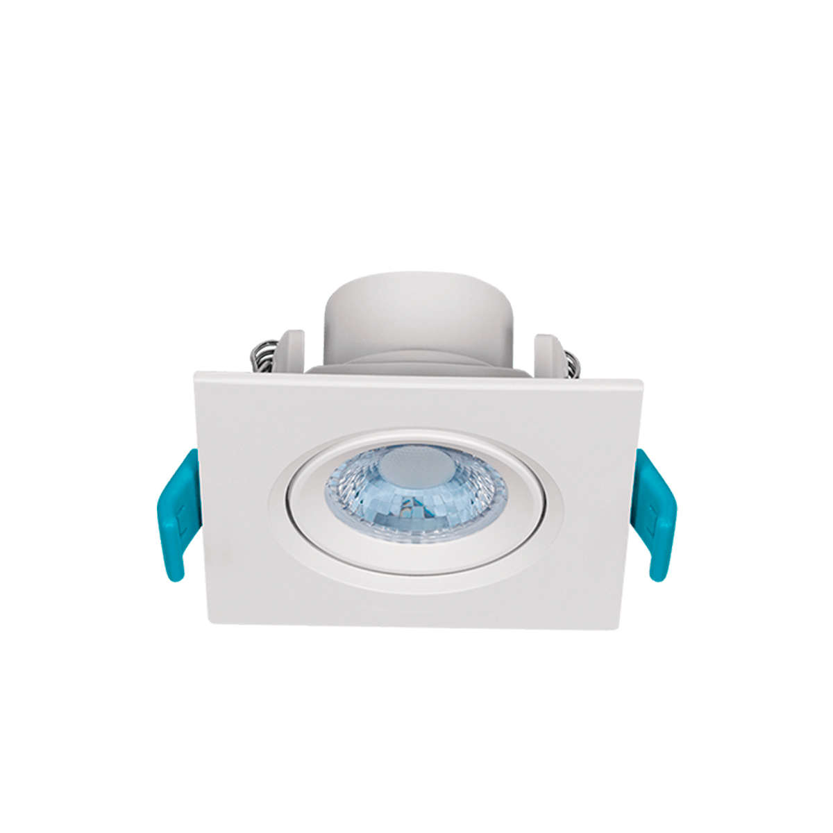 Spot Dicroica Embutido LED4,5W Direcionável - Stella STH7915/30 - Quadrado 9,5x9,5cm - Bivolt - Cor 3000K Branco Quente - 300 Lumens
