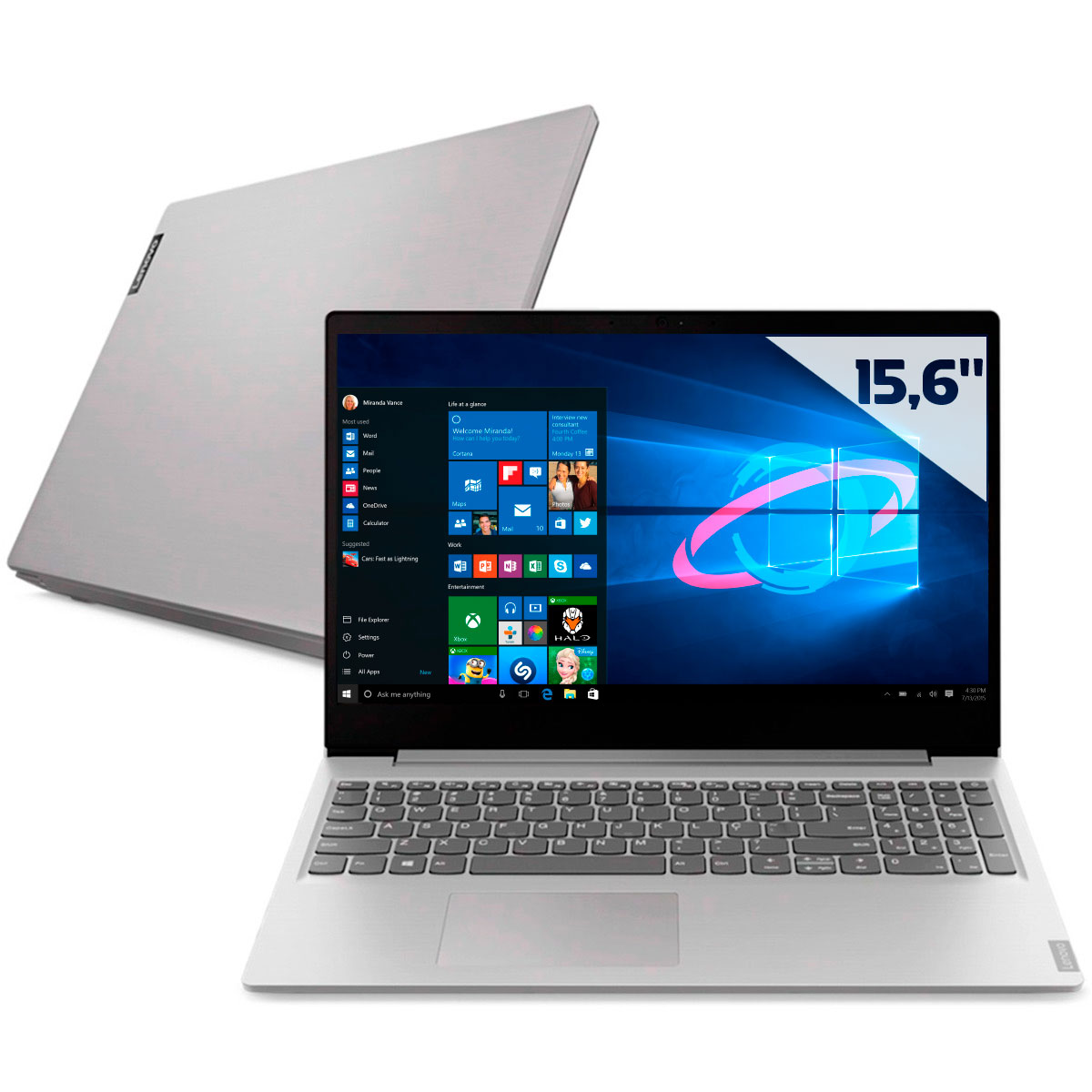 Notebook Lenovo Ideapad S145 - Intel i5 1035G1, RAM 8GB, SSD 256GB, Tela 15.6