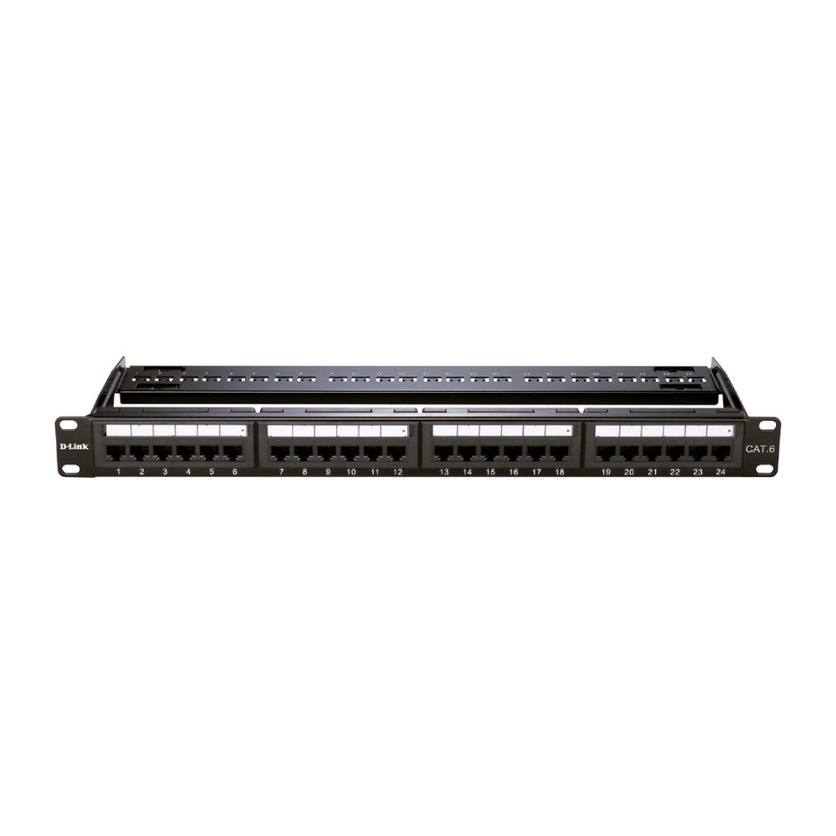 Patch Panel 24 Portas Cat 6 - D-Link NPP-C61BLK241