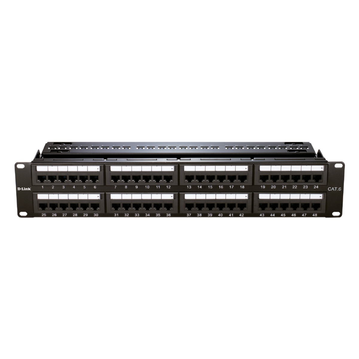 Patch Panel 48 Portas Cat 6 - D-Link NPP-C61BLK481