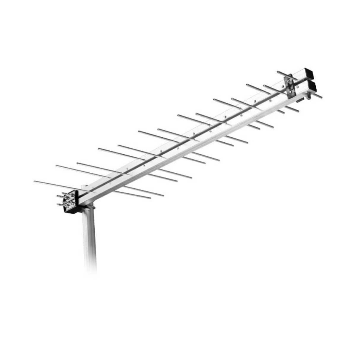 Antena para TV Digital Aquário LU-14P - Uso Externo - HDTV/UHF/VHF - 14dBi