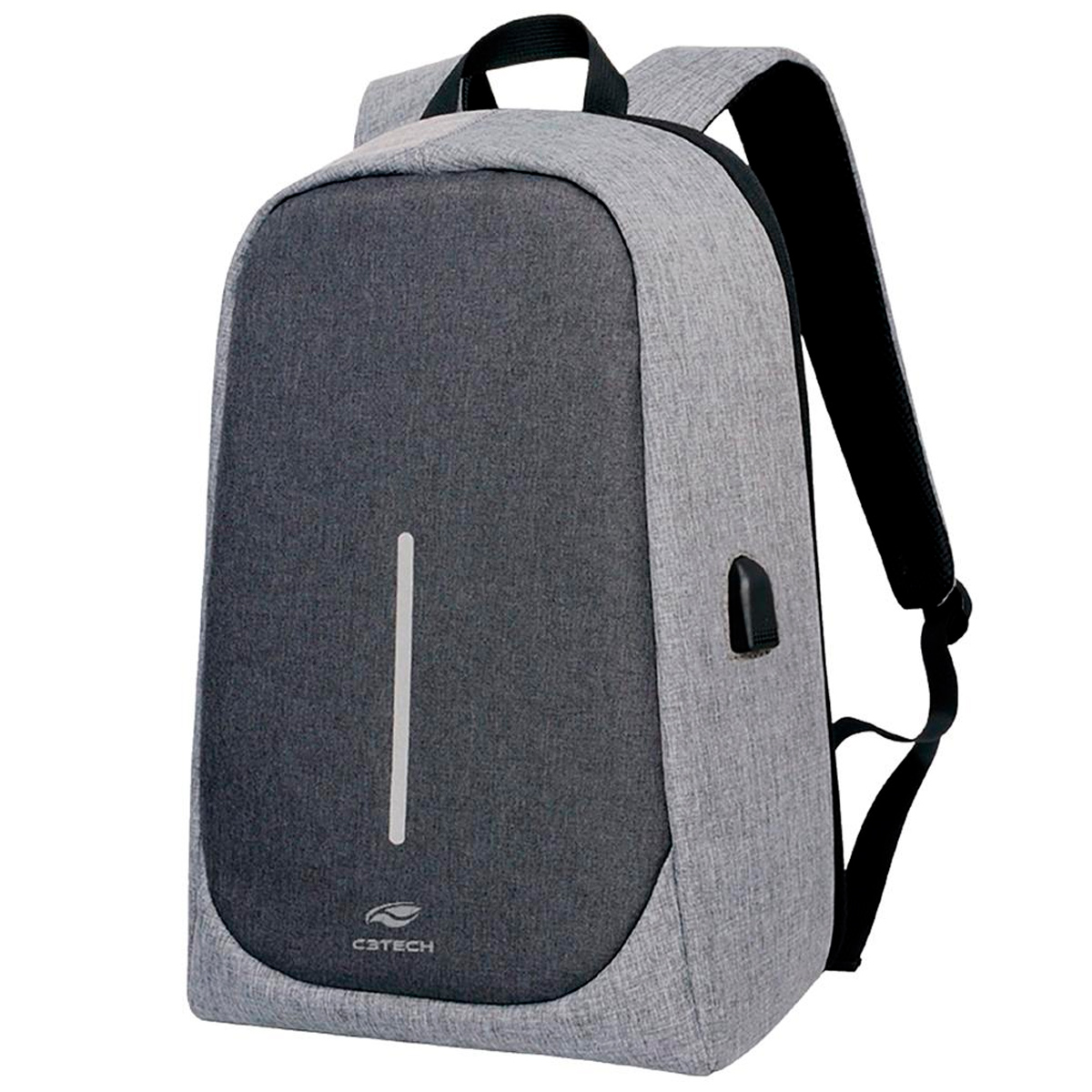 Mochila C3Tech Tokyo - para Notebook - MC-100GY - Cinza