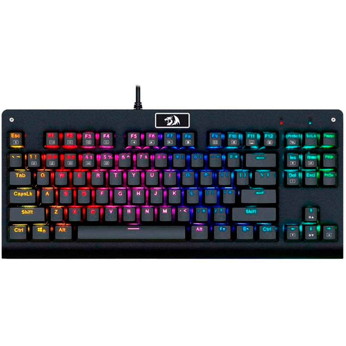 Teclado Mecânico Gamer Redragon Dark Avenger - TKL - RGB - Switch Outemu Brown - ABNT2 - K568RGB-2 BROWN