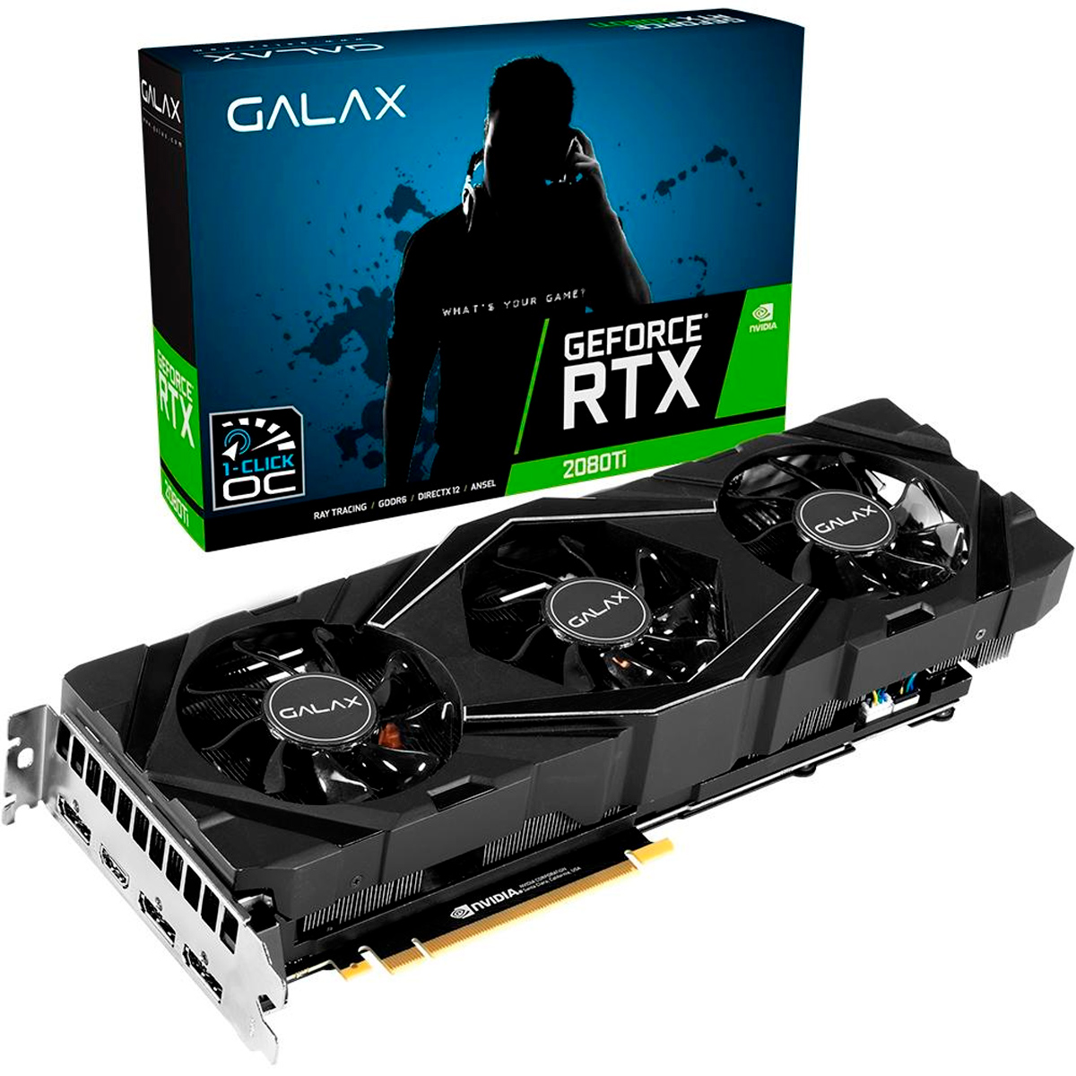 GeForce RTX 2080 Ti 11GB GDDR6 352bits - 1-Click OC - SG Edition v2 - Galax 28IULBMDT22G