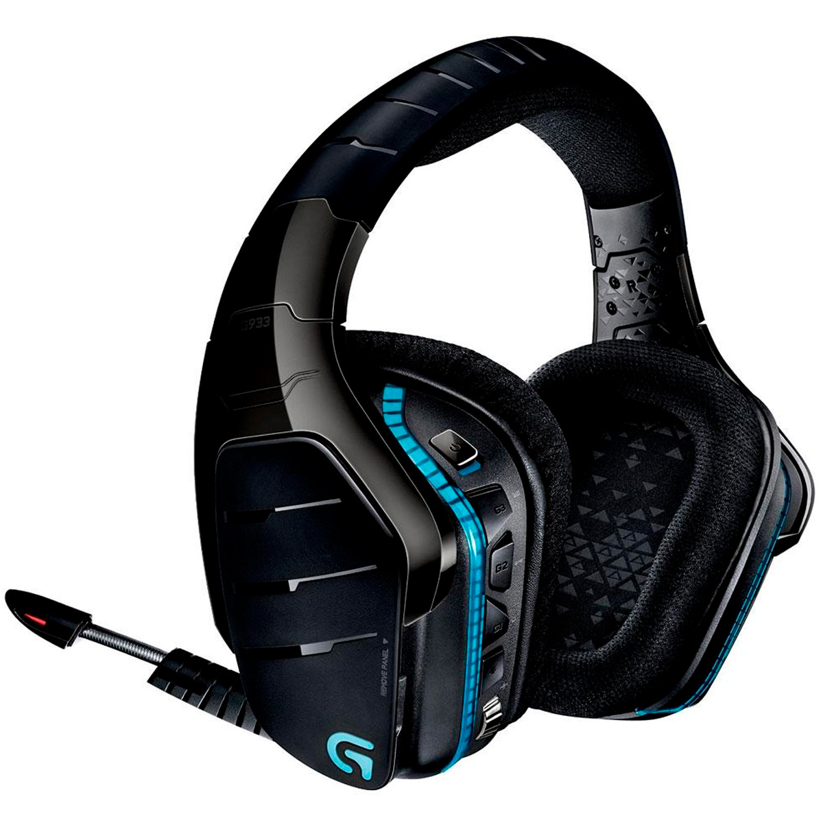 Headset Gamer Sem Fio Logitech G933 Artemis Spectrum - 7.1 Surround DTS:X - Drivers Pro-G - LED RGB Lightsync - Conector P2 e USB - Preto - 981-000585